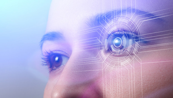 Interpretation of biometric device reading an eye