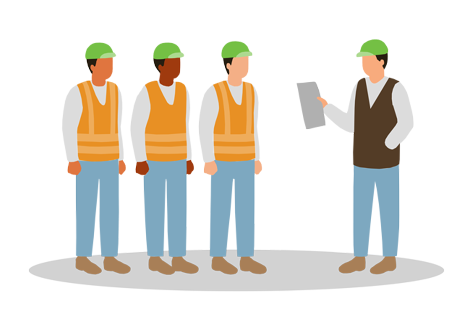 Toolbox Meeting Illustration