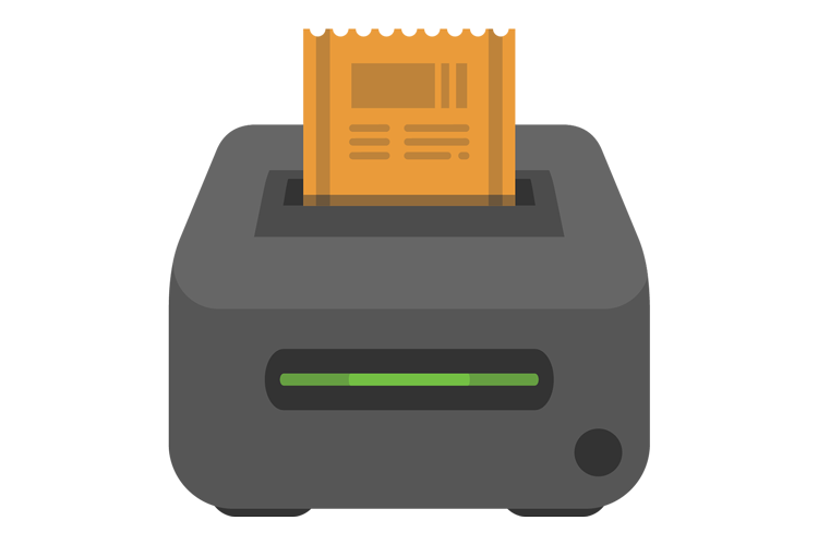 Ticket Printing Illustration